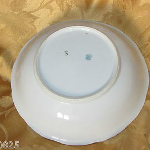 Vintage Victoros Austria Round Vegetable Serving Bowl 241 Pink Roses Floral - Picture 5 of 5